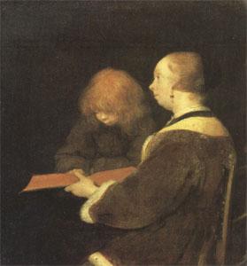 Gerard Ter Borch The Reading Lesson (mk05) Sweden oil painting art